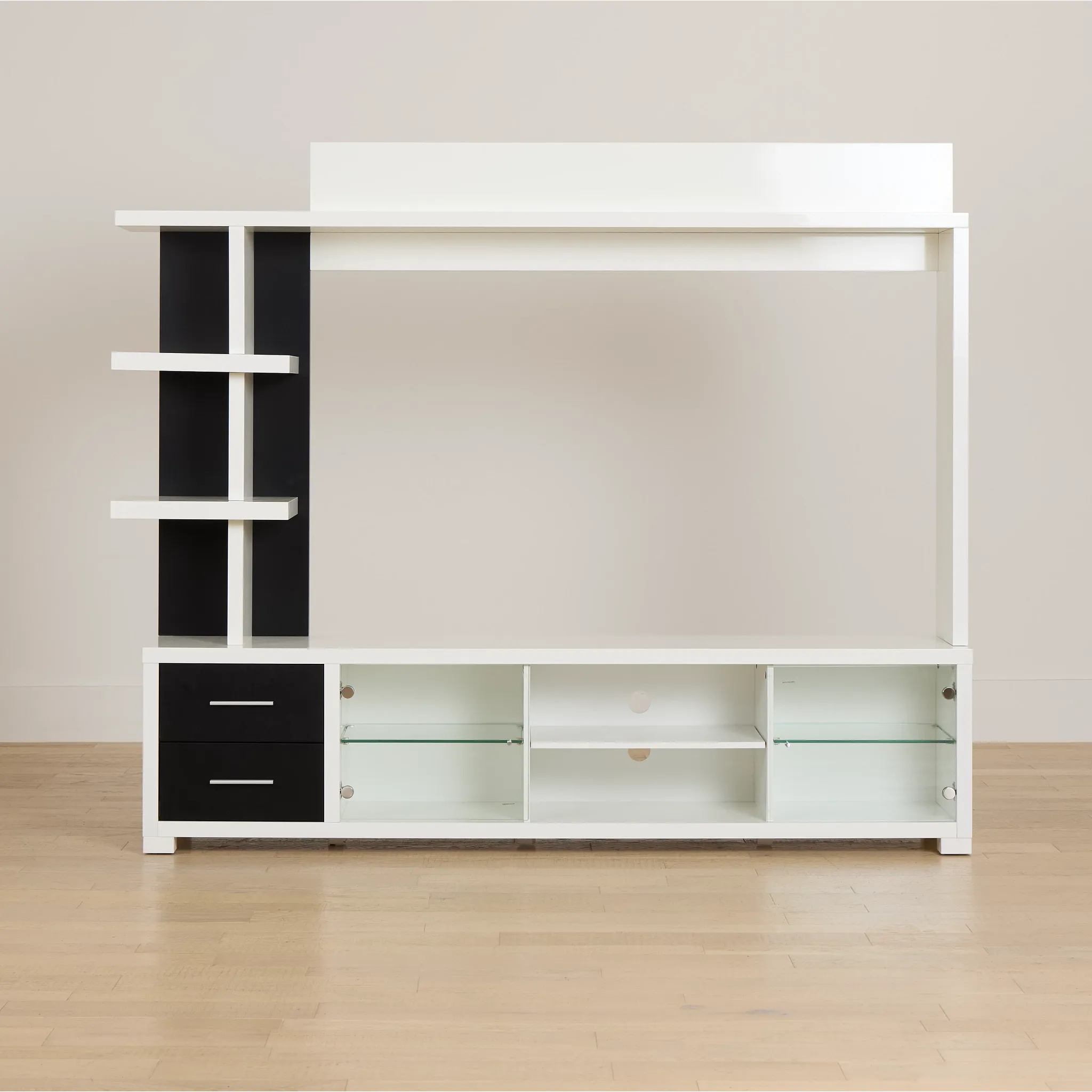 Doral White Entertainment Wall