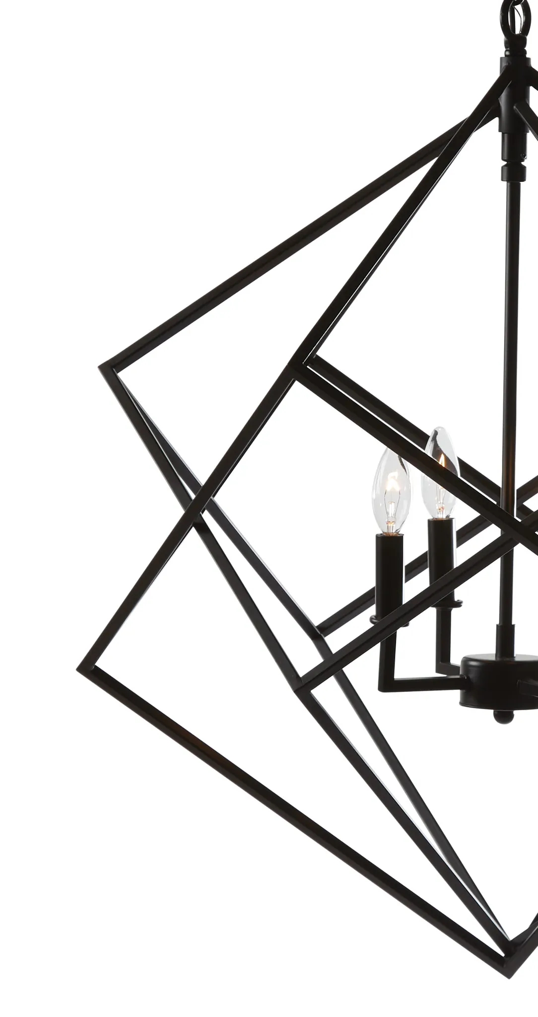 Cage Black Chandelier