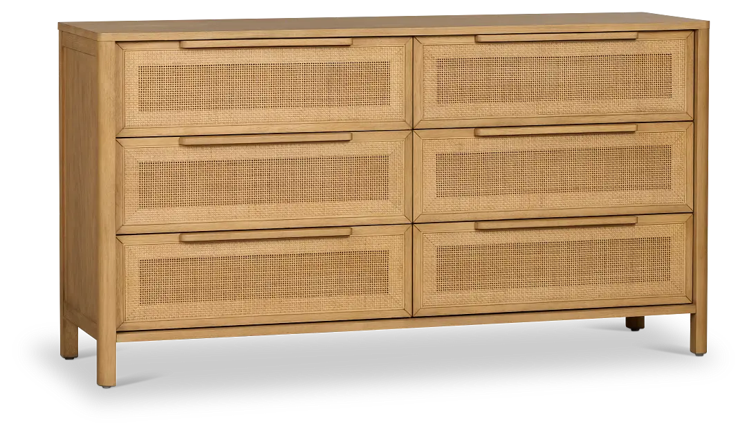 Pacific Light Tone 6-drawer Dresser Pacific Light Tone 6-drawer Dresser