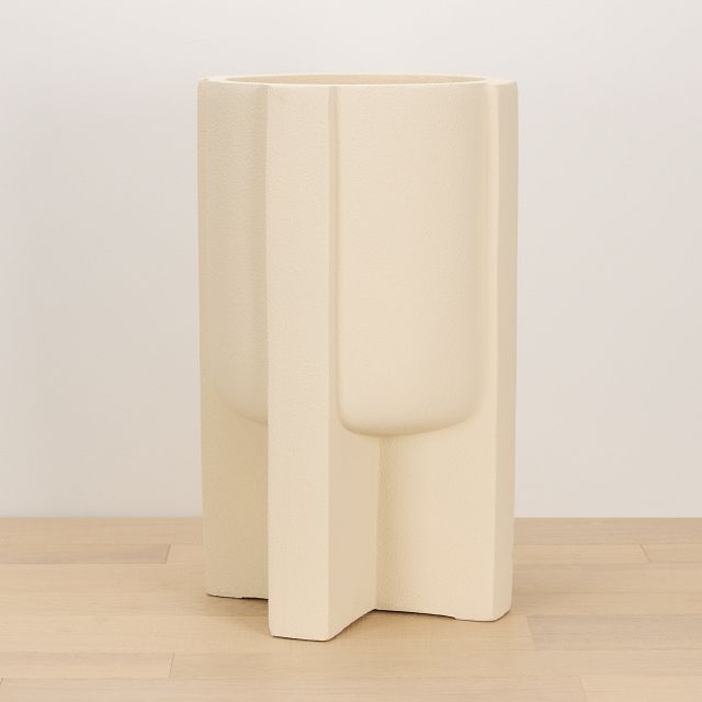 Kameron Ivory Medium Planter