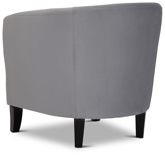 Stanton Light Gray Velvet Accent Chair