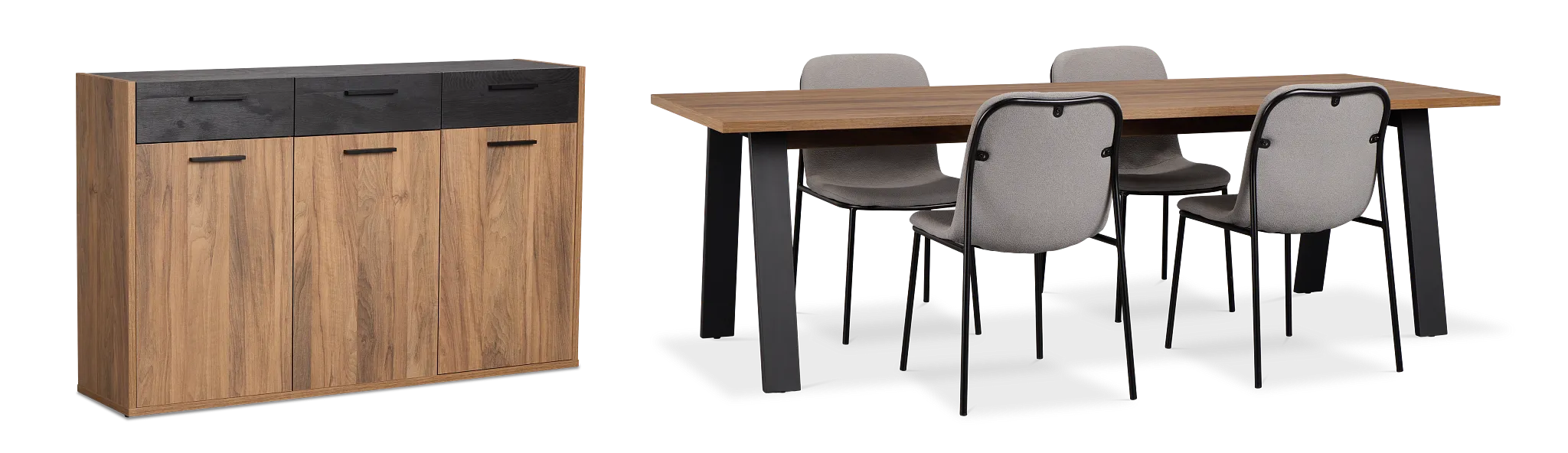 Trento Mid Tone 94" Dining Room