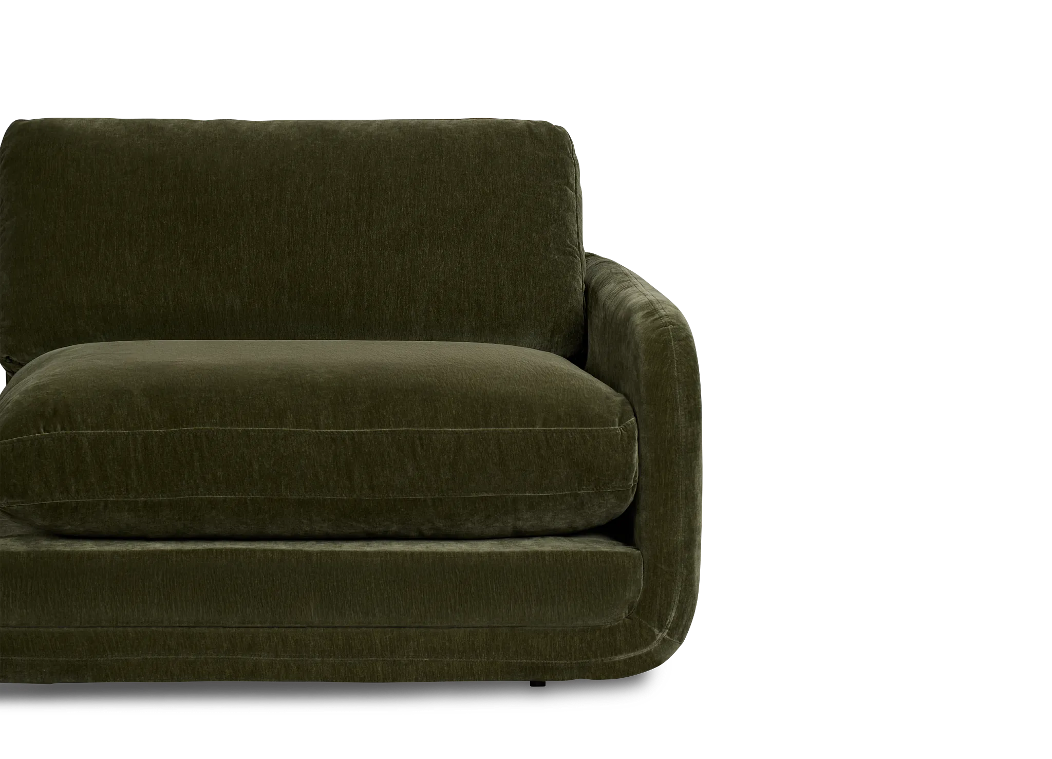 Jules Green Velvet Right Chair