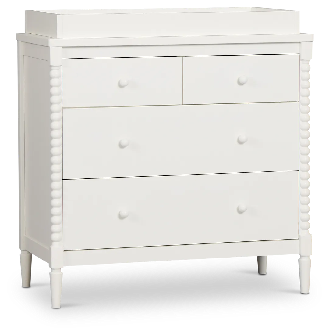 Lola White Youth Dresser