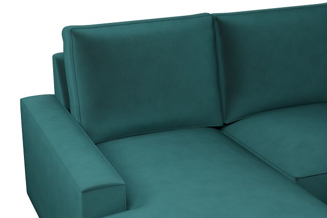 Edgewater Joya Teal Large Left Chaise Sectional