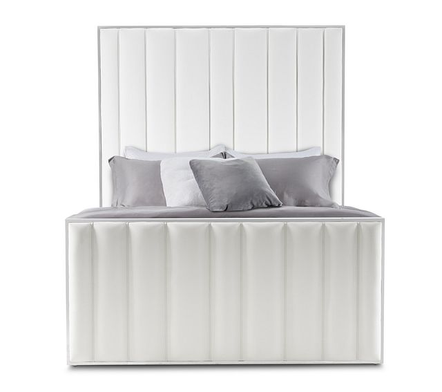 Ocean Drive White Metal Panel Bed (3)