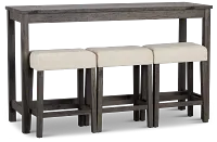 Robin Gray High Table & 3 Barstools