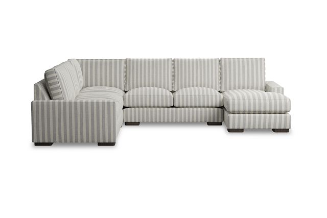 Edgewater Sea Lane Light Gray Medium Right Chaise Sectional