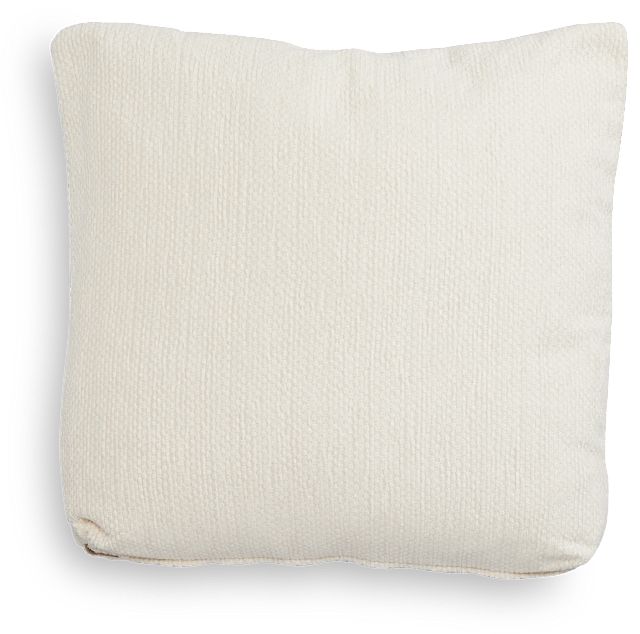 Revenue White 20" Accent Pillow