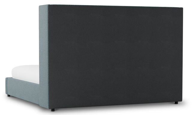 Captiva Sutton Blue 60" Upholstered Shelter Bed