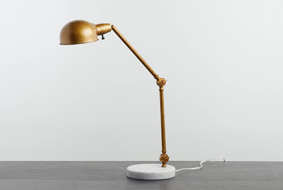 gold office lamp