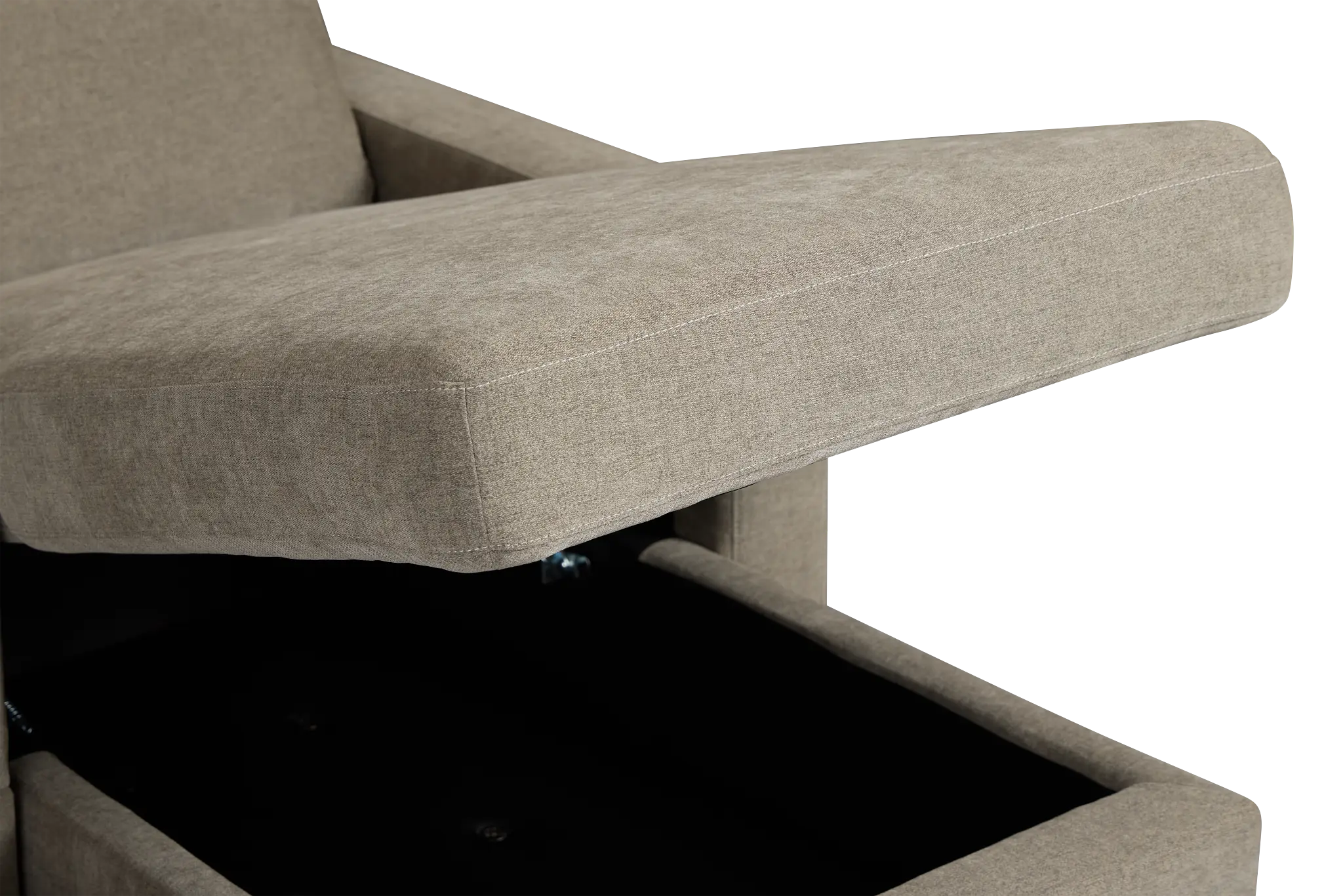 Addie Gray Fabric Right Chaise Storage Sectional Addie Gray Fabric Right Chaise Storage Sectional