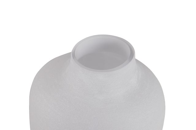 Mandy White Glass Vase