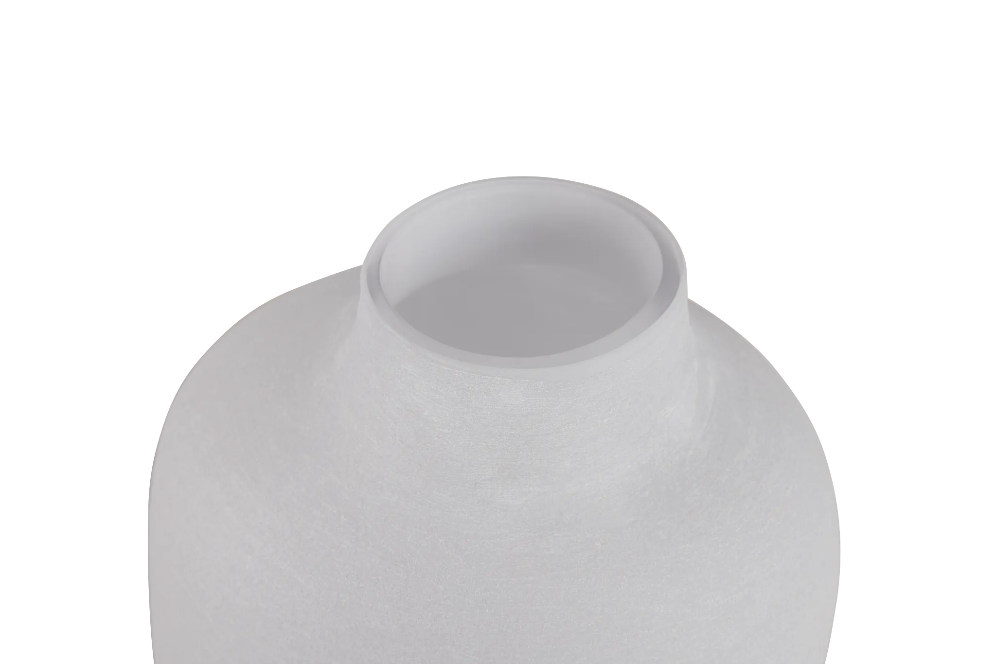 Mandy White Glass Vase