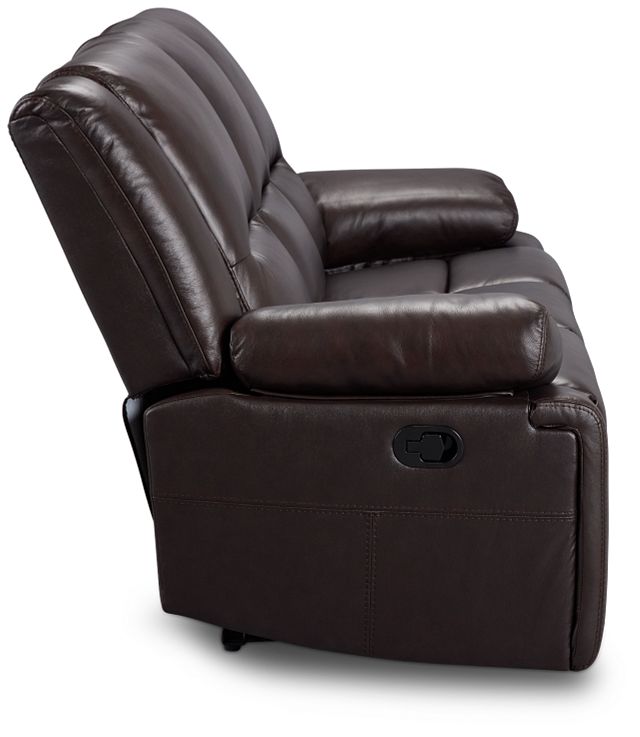 Peyton Dark Brown Lthr/vinyl Reclining Sofa