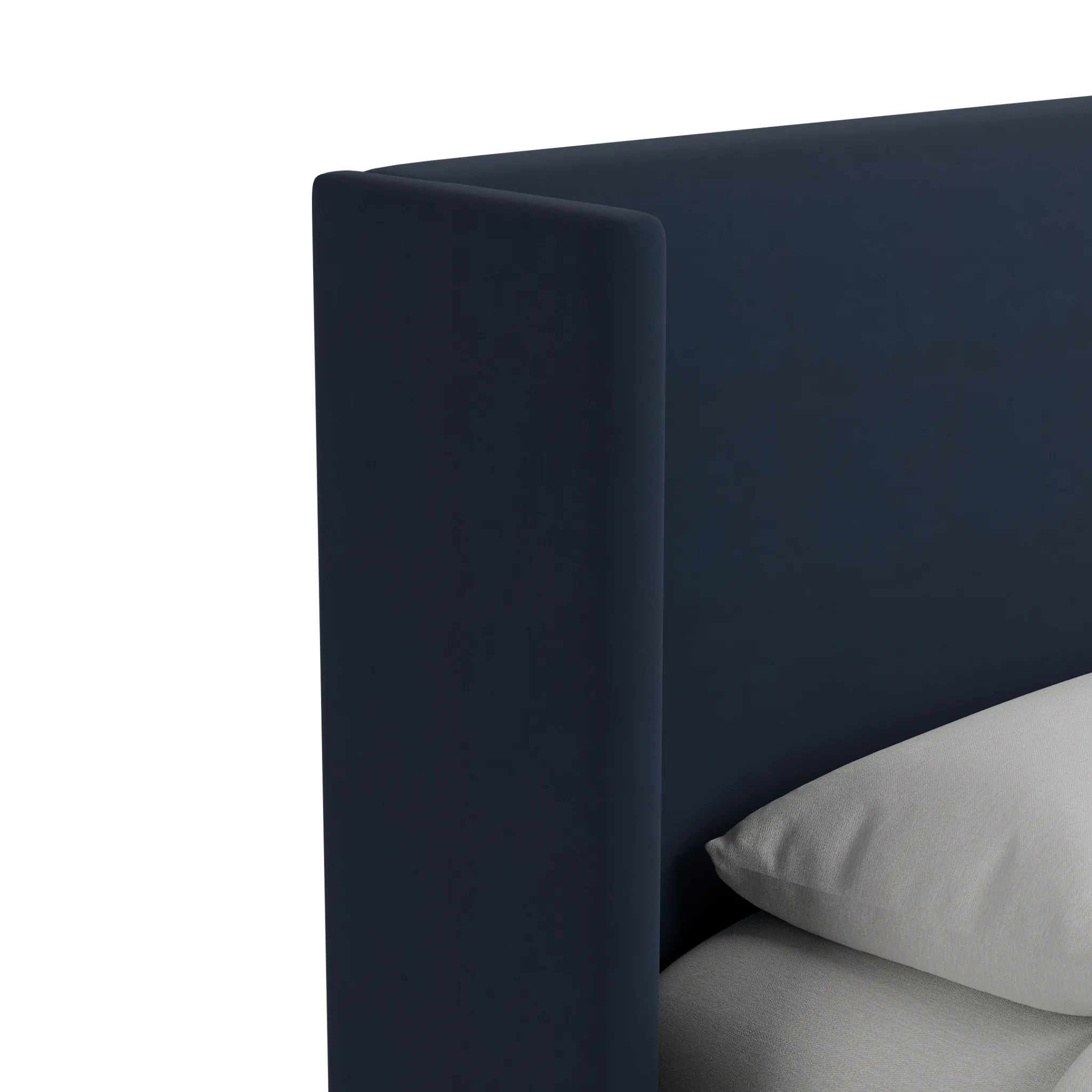 Captiva Joya Dark Blue 48" Upholstered Shelter Bed
