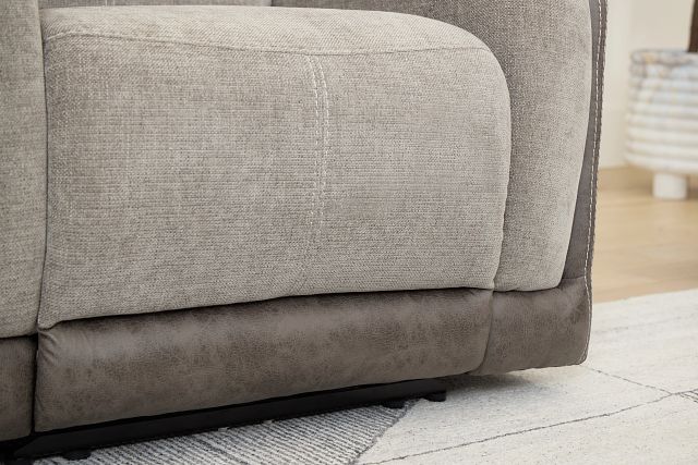 Travis Gray Fabric Power Recliner