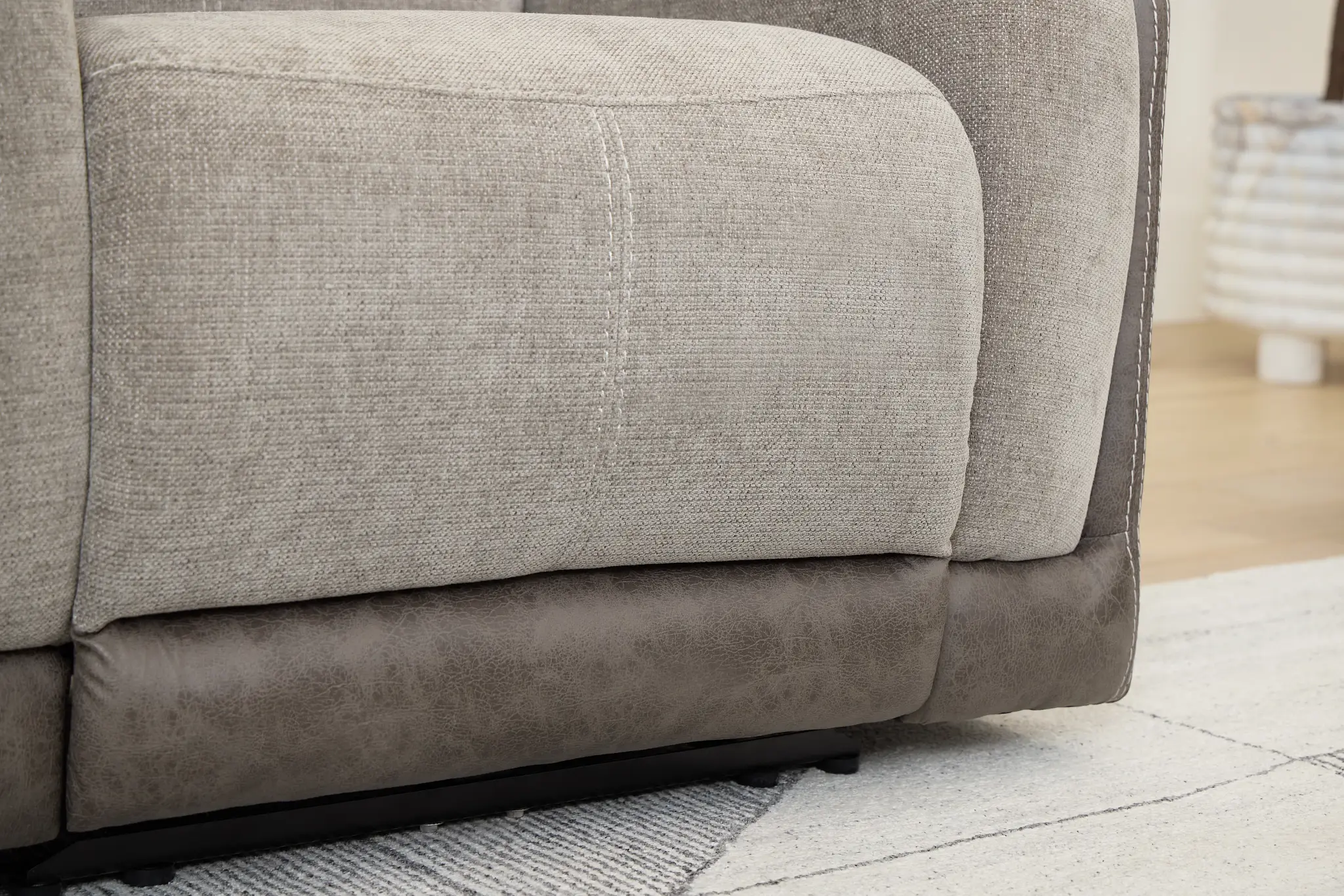 Travis Gray Fabric Power Recliner Travis Gray Fabric Power Recliner