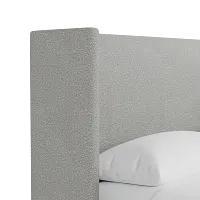 Captiva Sutton Gray 48" Upholstered Shelter Bed