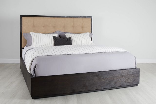 Madden Dark Tone Platform Storage Bed