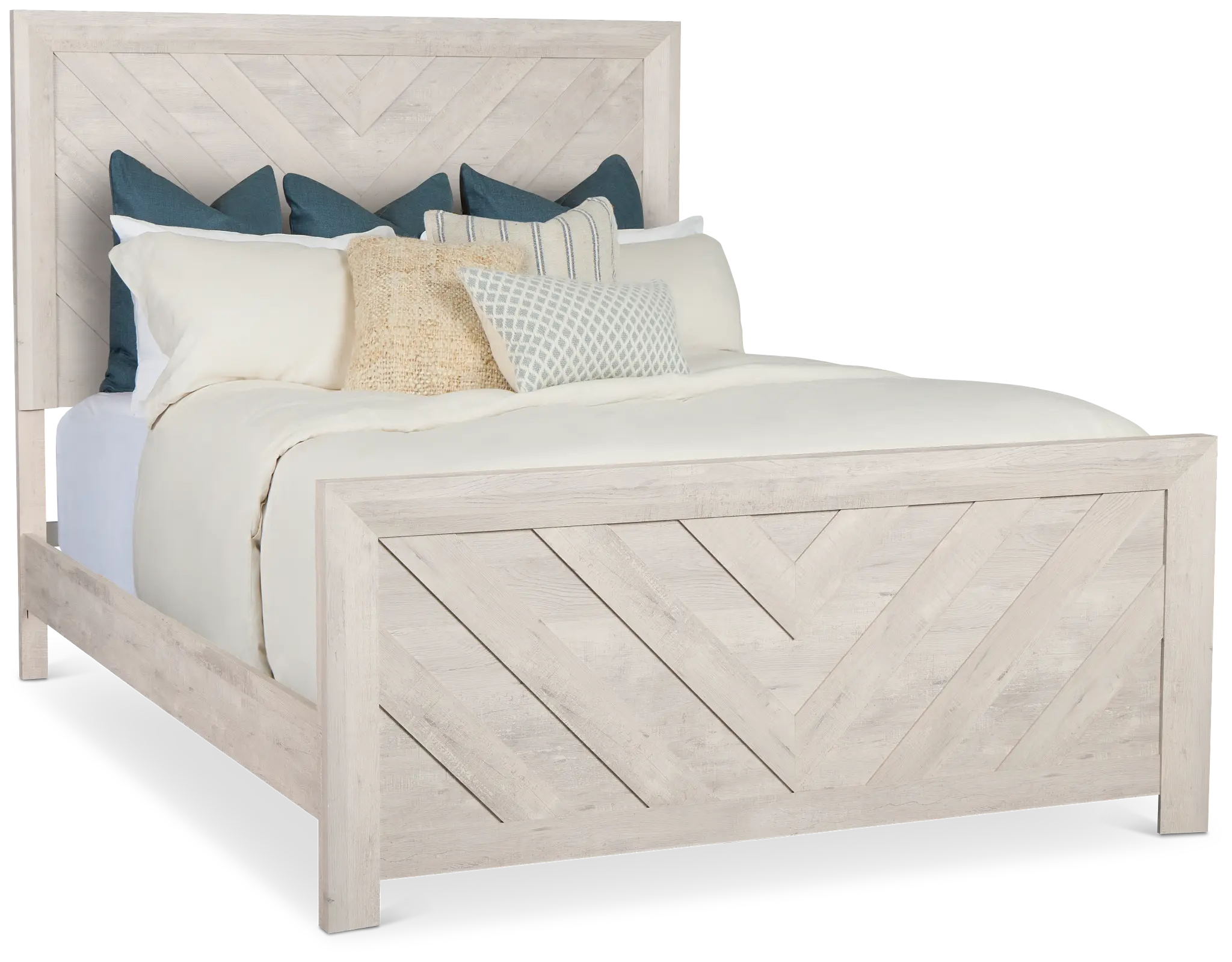 Delray White Panel Bed Delray White Panel Bed