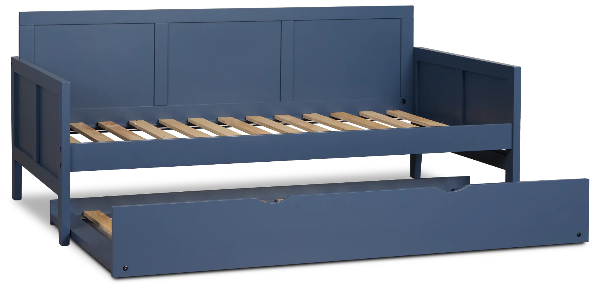 Charleston Dark Blue Panel Trundle Bed