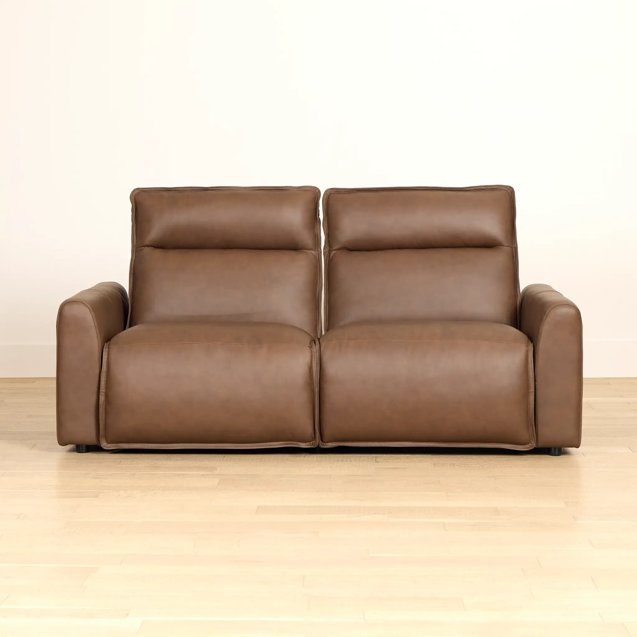 Edison Dark Brown Lthr/vinyl 2-piece Modular Power Reclining Sofa Edison Dark Brown Lthr/vinyl 2-piece Modular Power Reclining Sofa