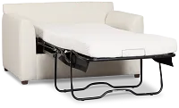 Tate Light Beige Fabric Cooling Memory Foam Sleeper