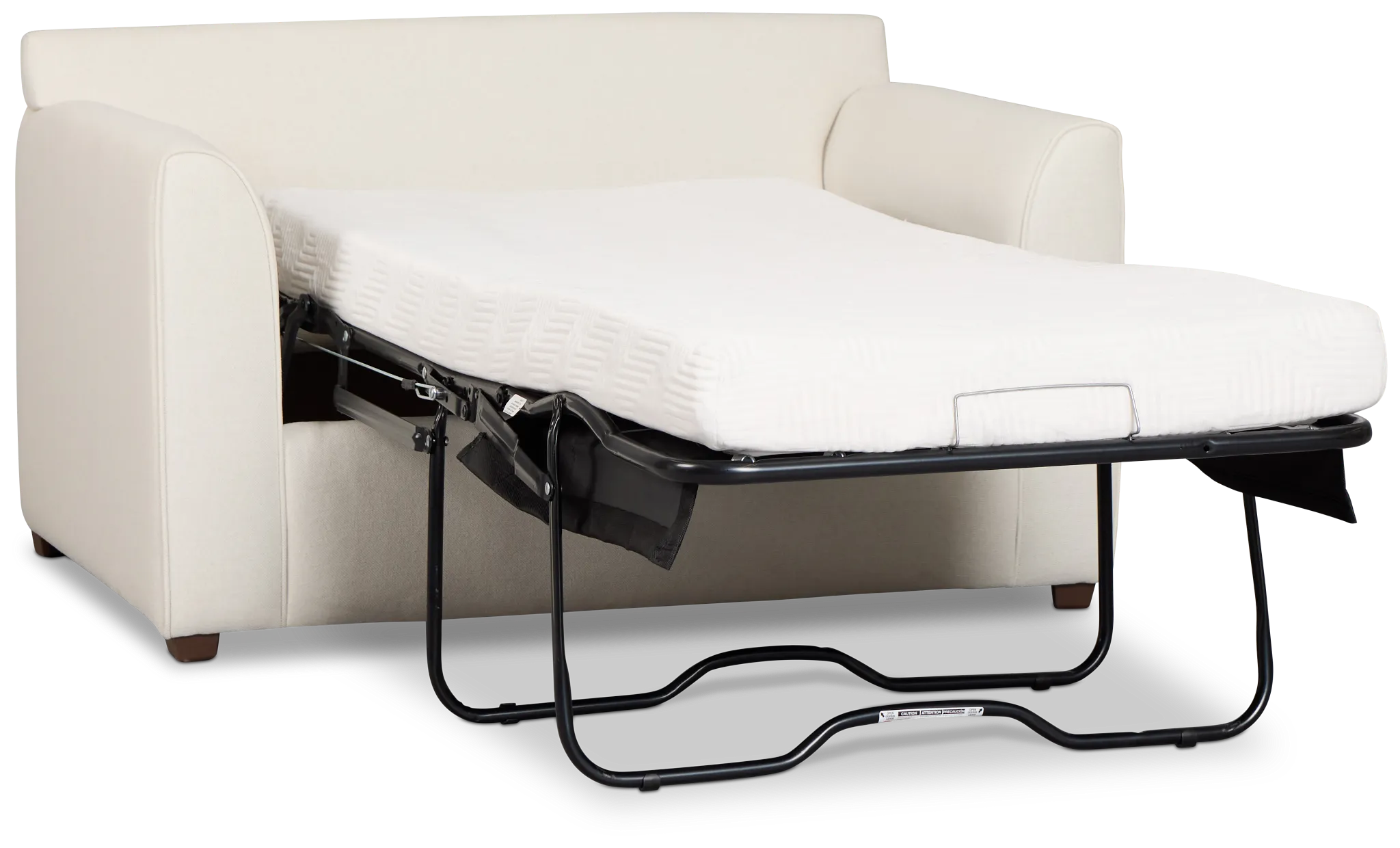 Tate Light Beige Fabric Cooling Memory Foam Sleeper