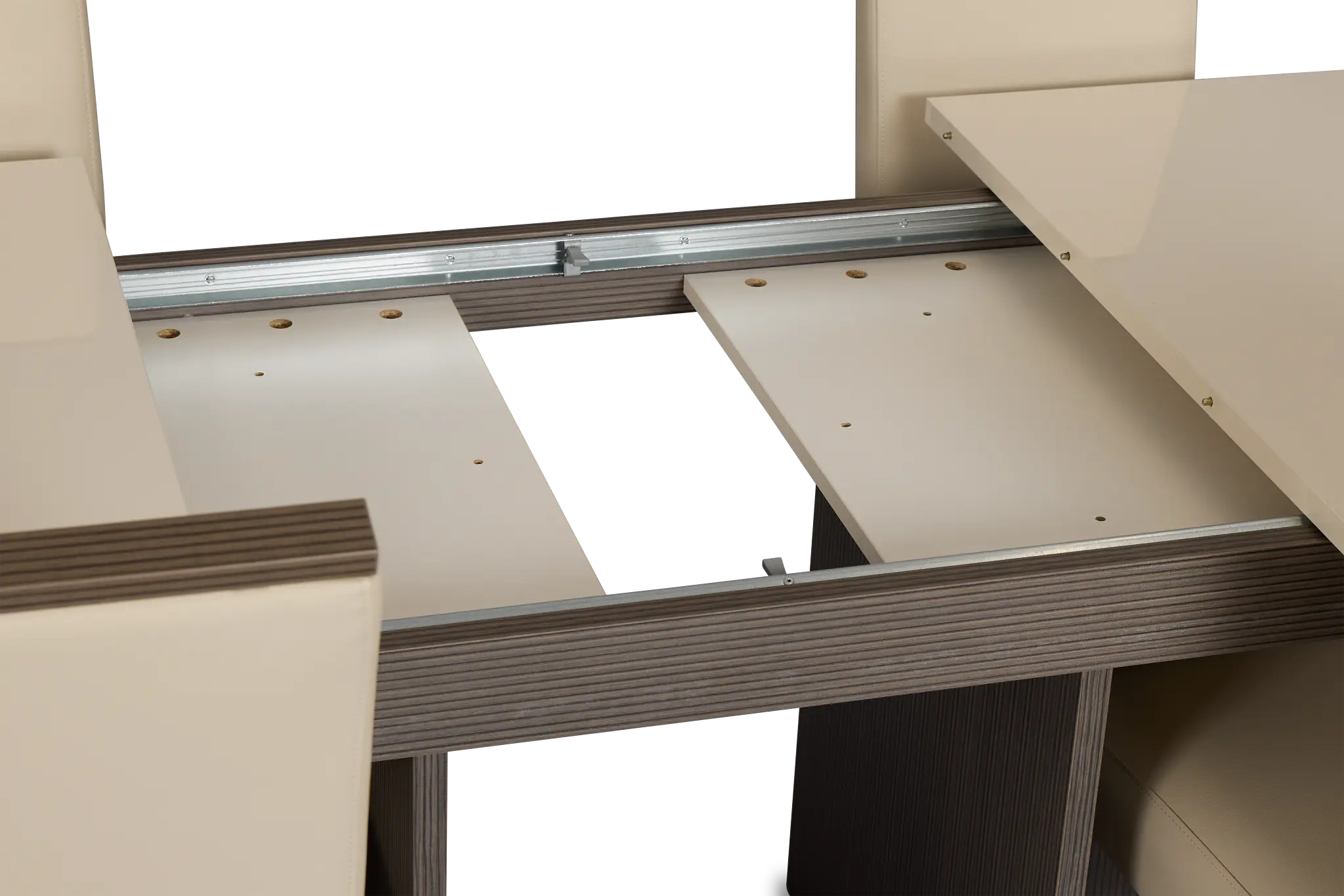 Sienna Two-tone Table & 4 Leather Chairs Sienna Two-tone Table & 4 Leather Chairs