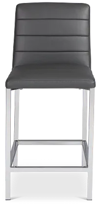 Amalfi Gray 24" Upholstered Barstool