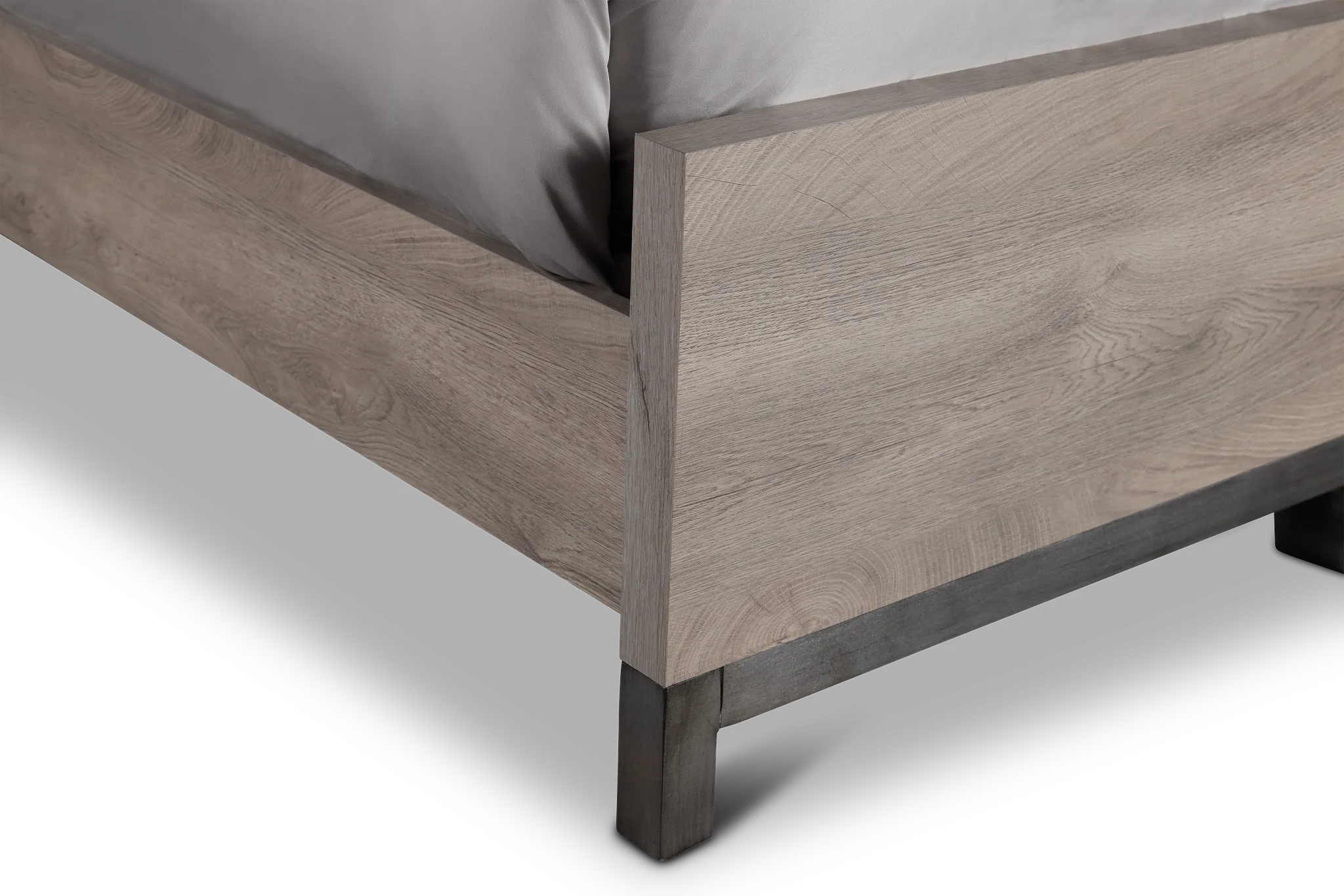 Evanston Gray Panel Bed