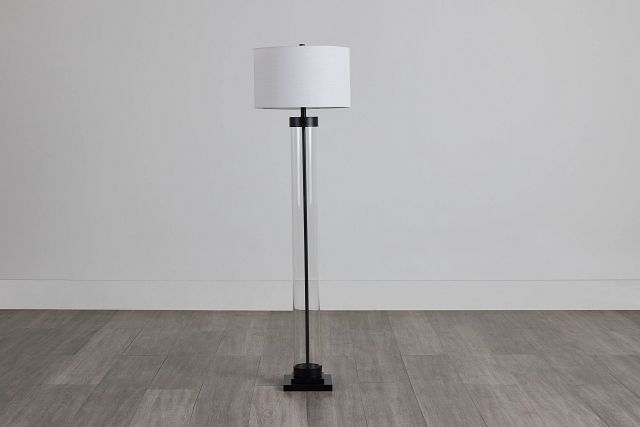 Lucia Black Floor Lamp - Modern & Sleek Design