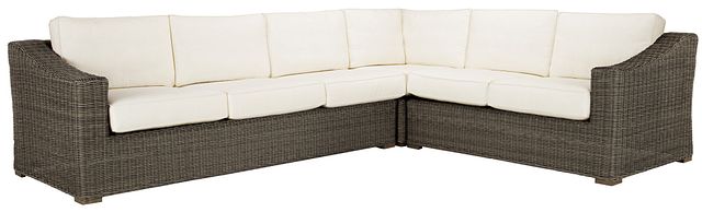 Canyon Gray White Medium Left Sectional