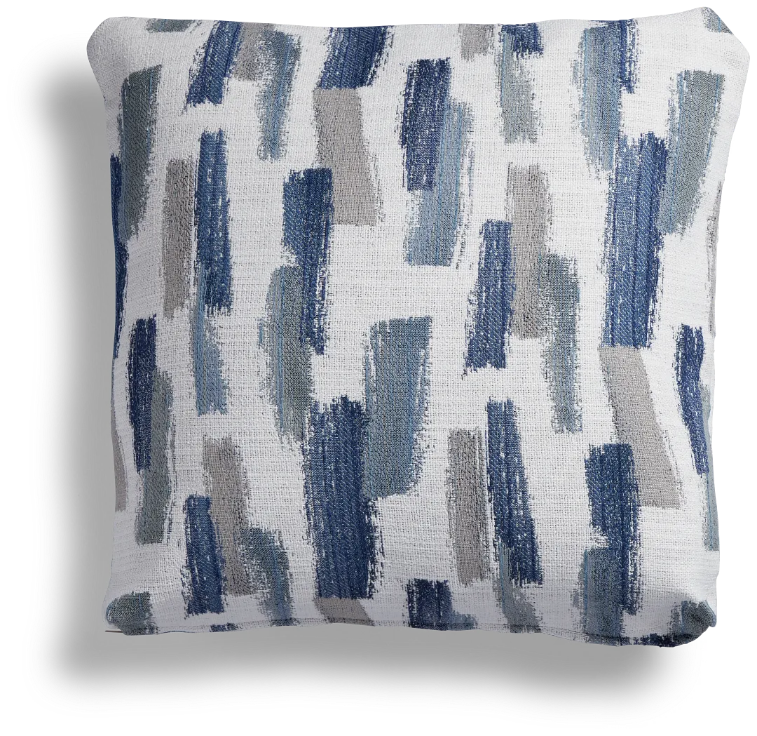 Staccato Navy 18" Accent Pillow