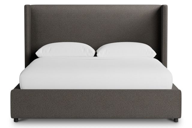Captiva Elite Dark Gray 48" Upholstered Shelter Bed