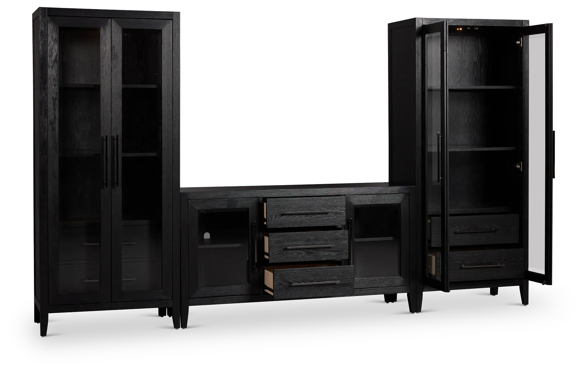 Alden Black 60" Entertainment Wall