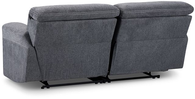 Callum Dark Gray Fabric Reclining Sofa