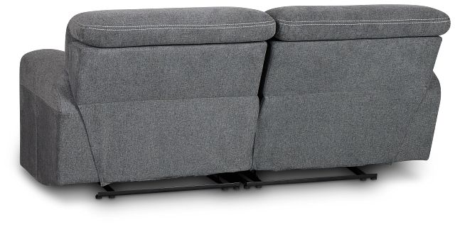 Callum Dark Gray Fabric Reclining Sofa