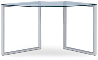 Olympia 40" Glass Corner Desk