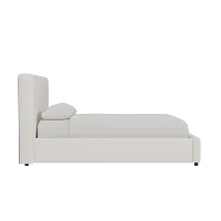 Grayton Merino Light Beige 44" Upholstered Platform Bed