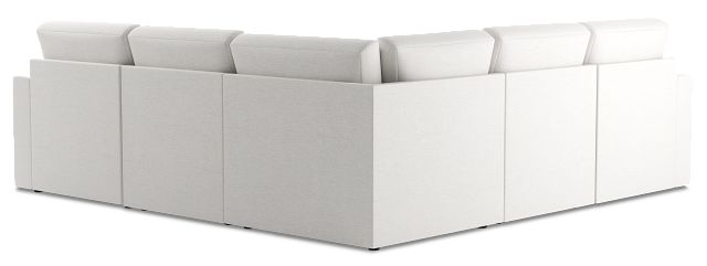 Citymod White Fabric Small Two-arm Sectional