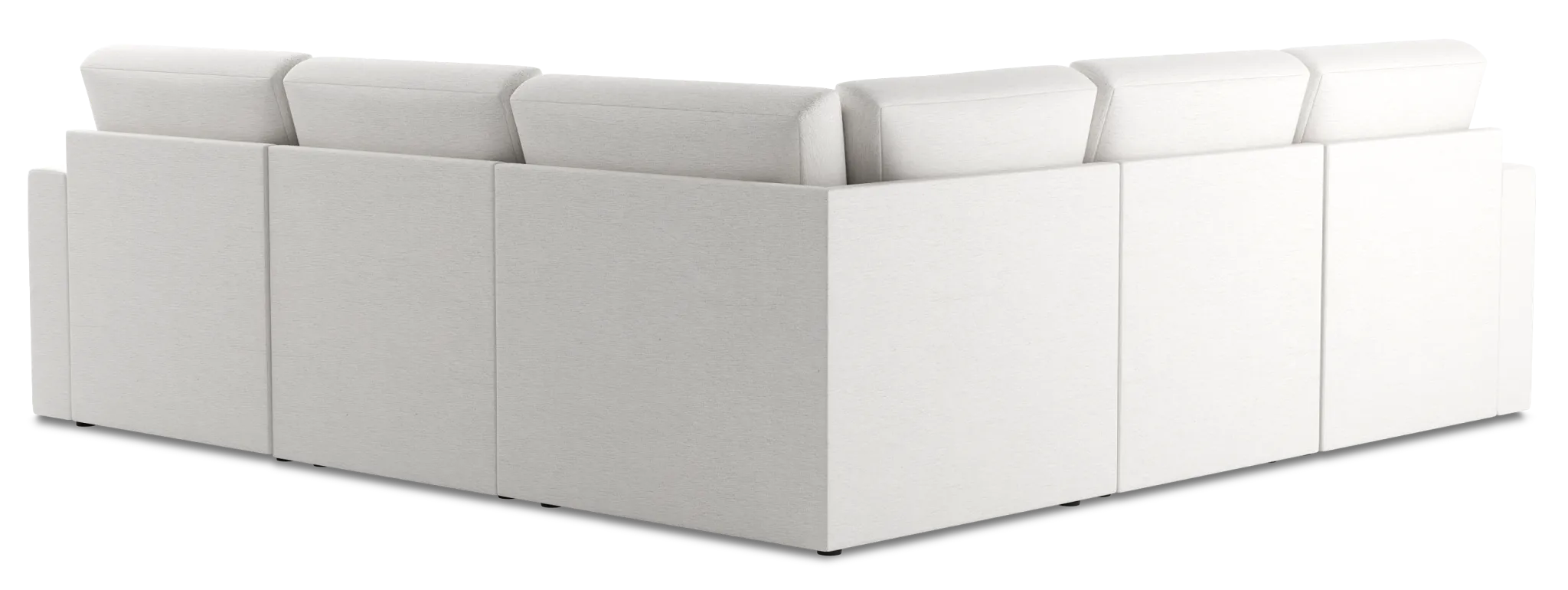 Citymod White Fabric Small Two-arm Sectional