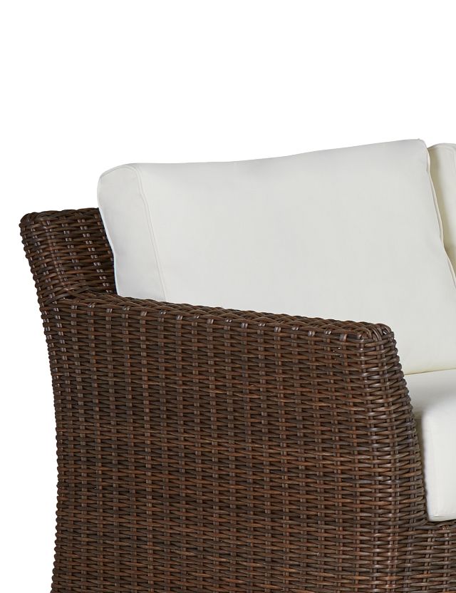 Southport White Left 4-piece Modular Sectional
