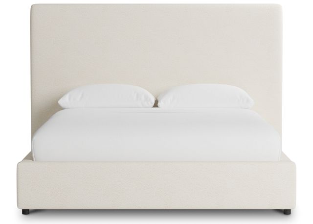 Grayton Gellar White 54" Upholstered Shelter Bed