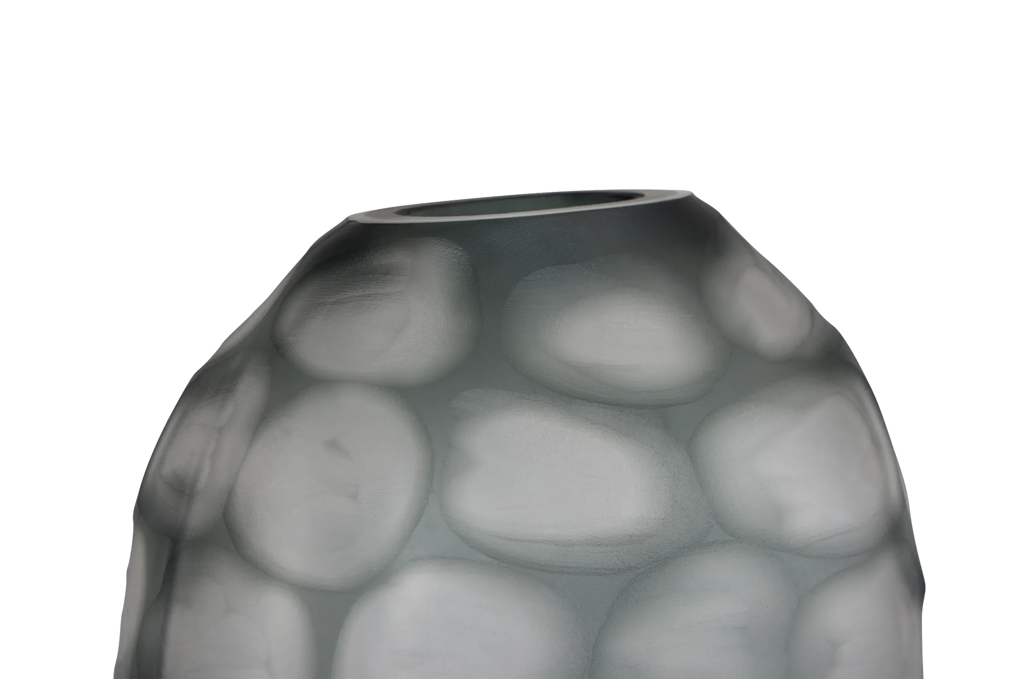 Peoria Dark Gray Large Vase