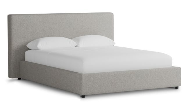 Gayton Elavation Khaki 44" Upholstered Platform Bed