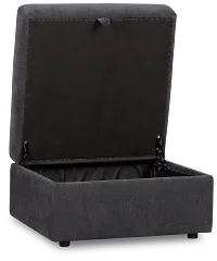 Citymod Dark Gray Fabric Storage Ottoman