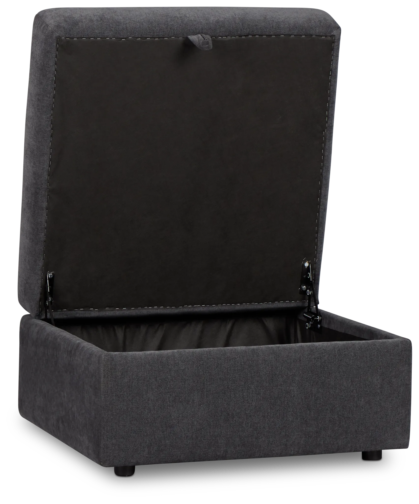 Citymod Dark Gray Fabric Storage Ottoman