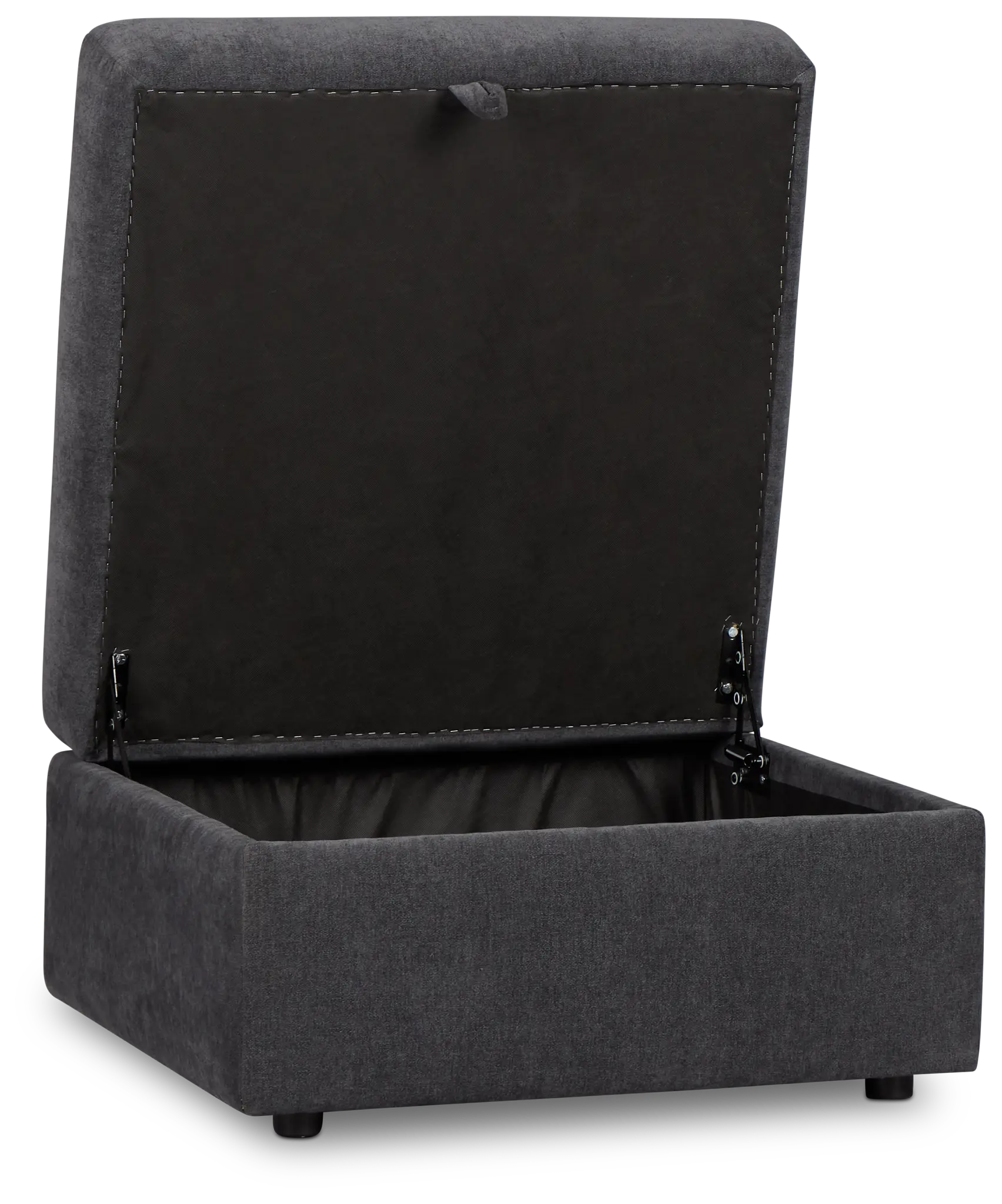 Citymod Dark Gray Fabric Storage Ottoman Citymod Dark Gray Fabric Storage Ottoman